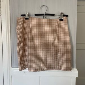 Plaid mini skirt, size Large (fits around size 28)